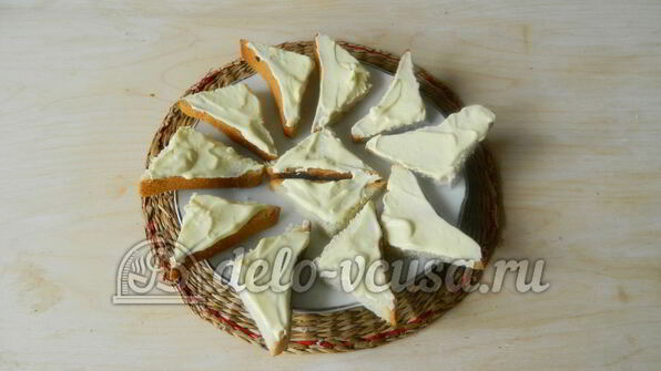 канапе кораблики с огурцом