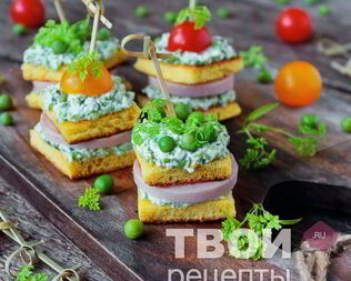 Канапе на шпажках