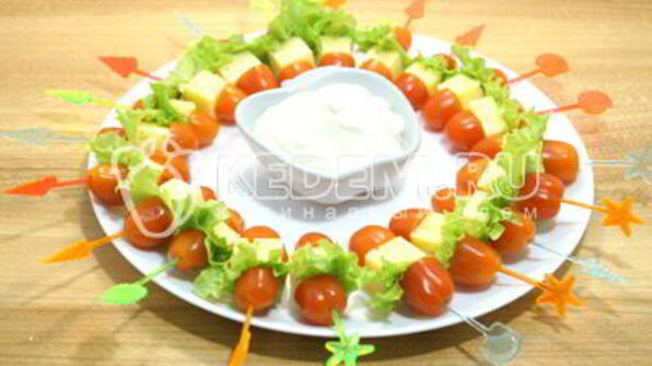 канапе рождественский венок