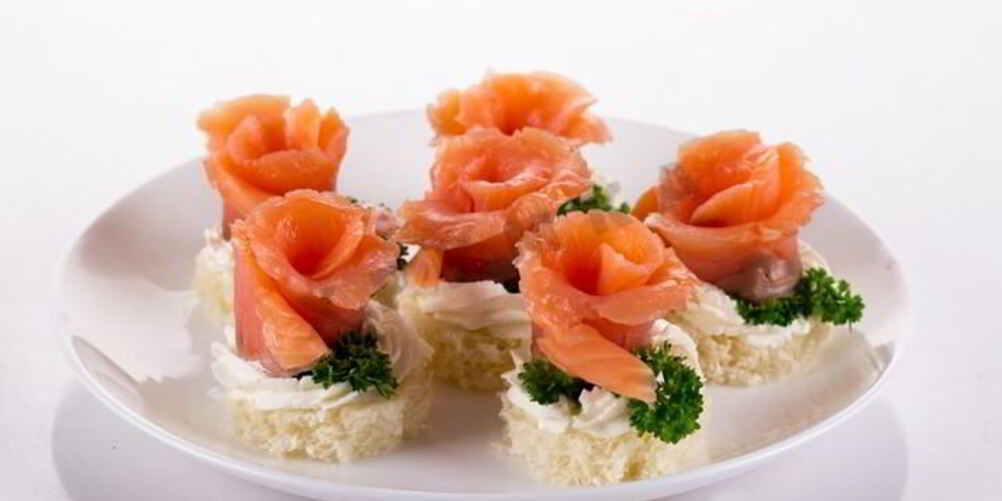 Рецепт канапе розочки