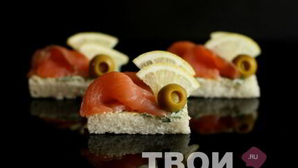 Канапе с семгой