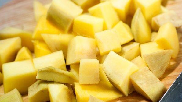 канапе с виноградом