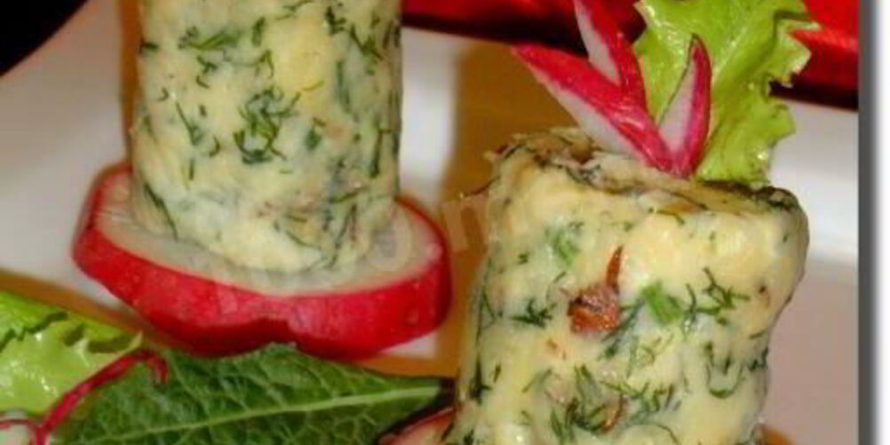 Рецепт канапе сыр с грецким орехом башенки