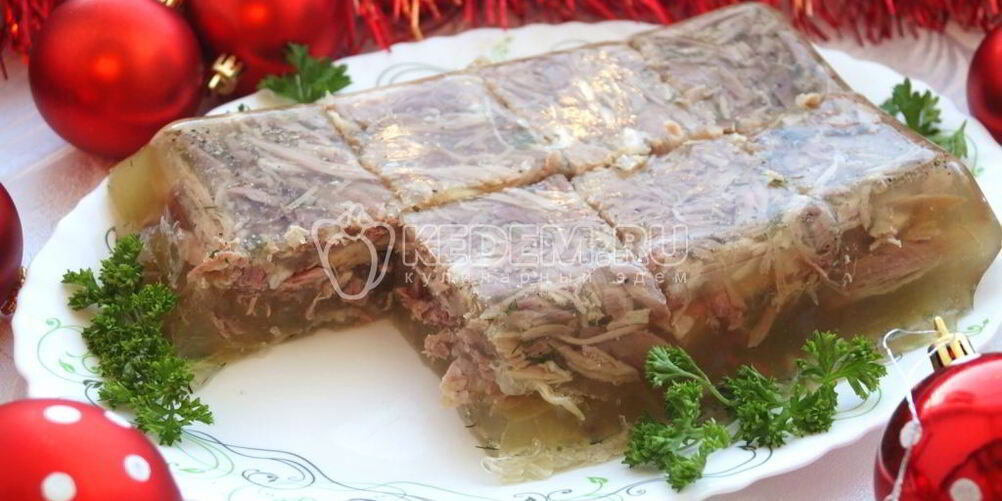 Рецепт холодца из свиной рульки
