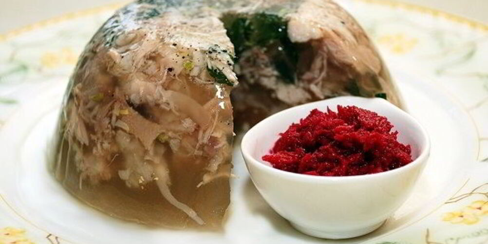 Рецепт холодца из свиных ножек и курицы