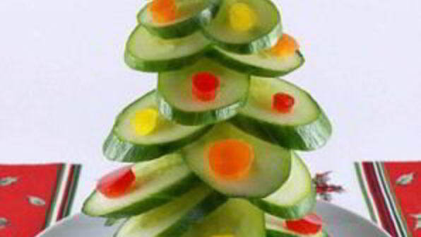 легкая новогодняя закуска из овощей