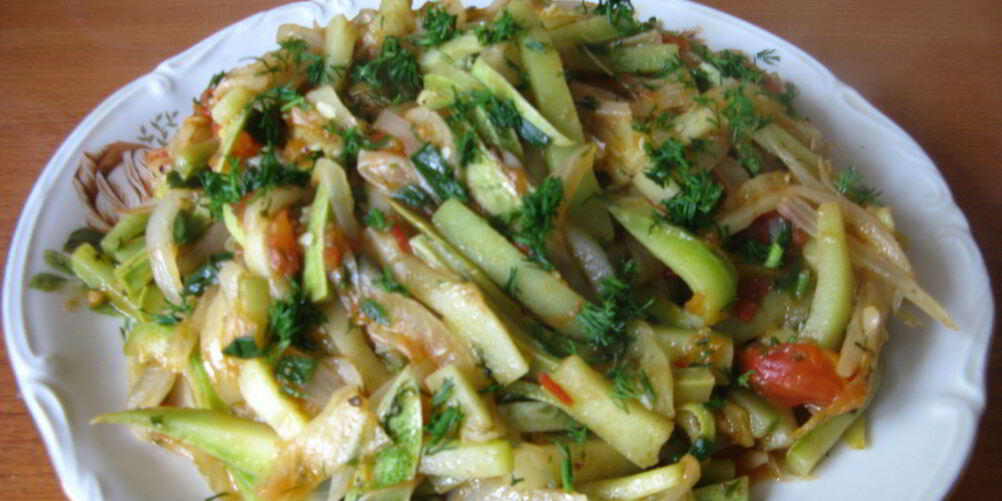 Рецепт летней закуски из кабачков