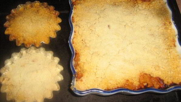 мясной крамбл с цукини