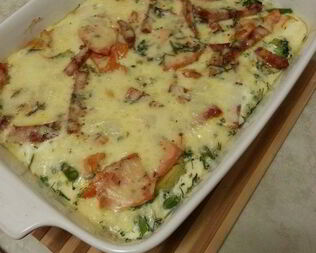 Фриттата из замороженных овощей