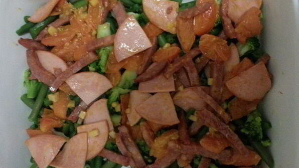 фриттата из замороженных овощей