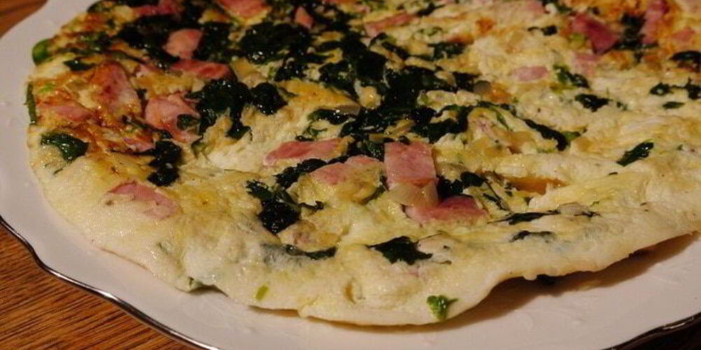 Рецепт фриттаты со шпинатом и ветчиной