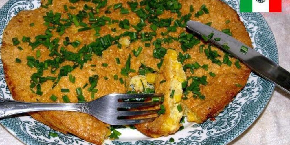 Рецепт мексиканского омлета с кукурузой