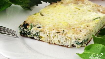 Омлет на кефире в мультиварке