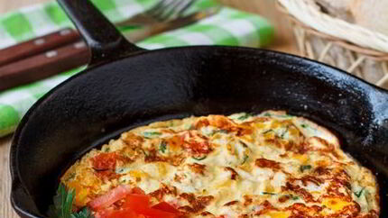 Омлет на молоке с овощами