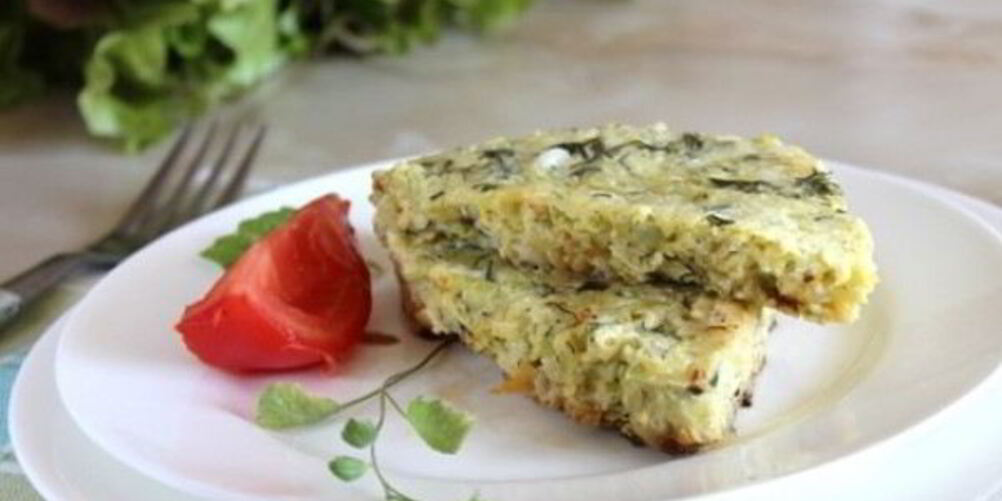 Рецепт омлета с кабачками