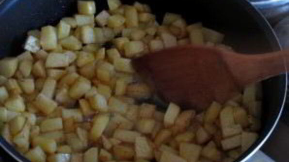 омлет с картошкой