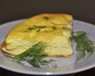 Омлет с мукой и молоком