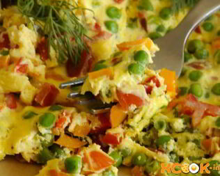 Омлет с овощами