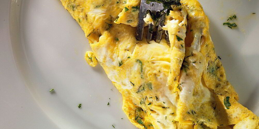 Рецепт омлета с пряными травами