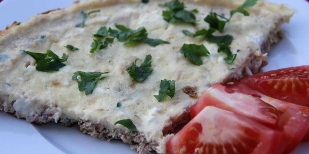 Рецепт омлета с тунцом и фетой