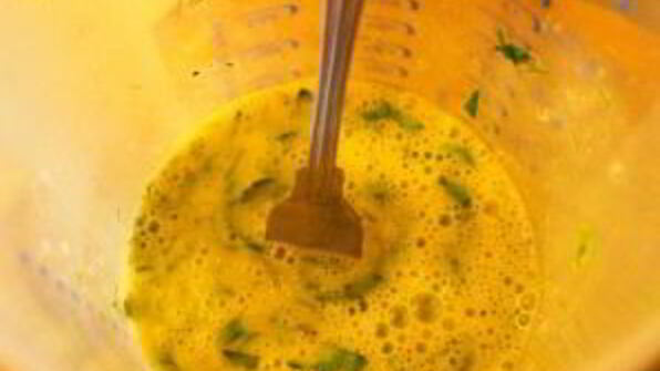 омлет с зеленью