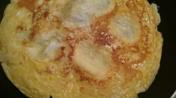 омлет со шпинатом и сыром