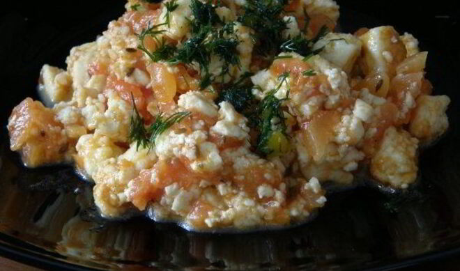 Вегетарианский омлет без яиц