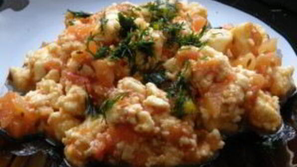 вегетарианский омлет без яиц