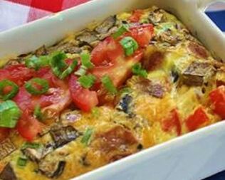 Вкусный омлет в духовке