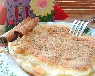 Яблочный омлет