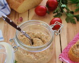 Паштет из белой фасоли