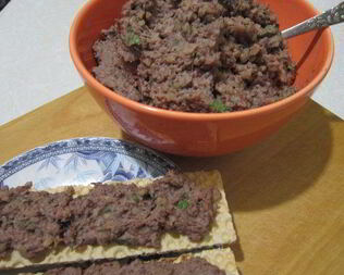 Паштет из фасоли с булгуром