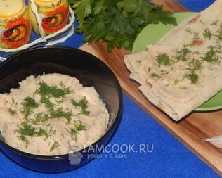 Паштет из фасоли с кунжутом