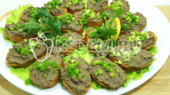 паштет из куриной печени с грибами