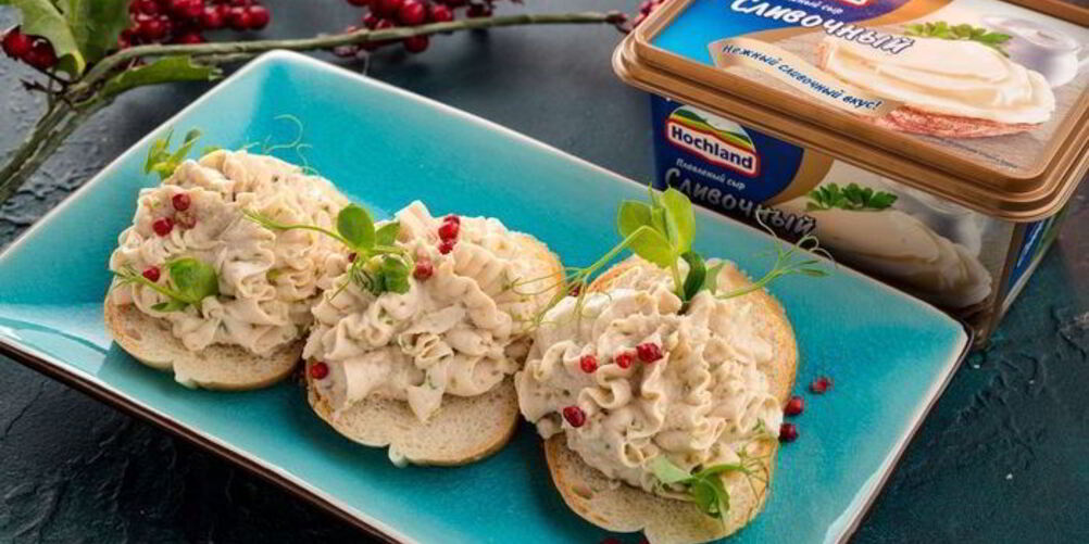 Рецепт паштета с плавленым сыром