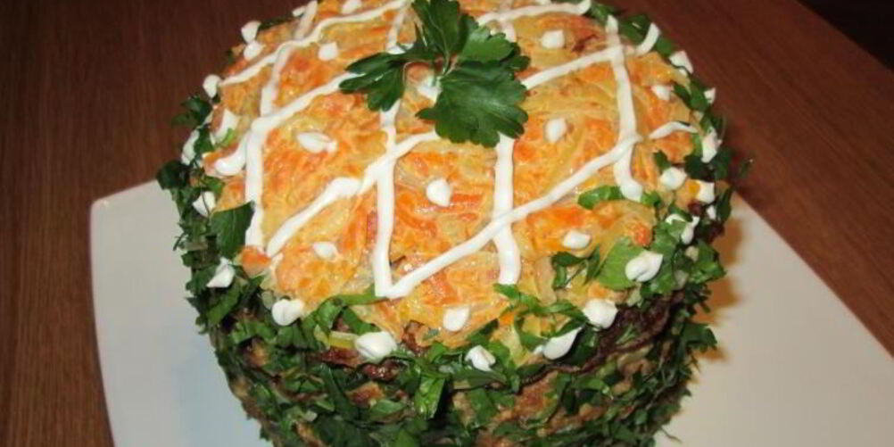 Рецепт печеночного торта из говяжьей печени