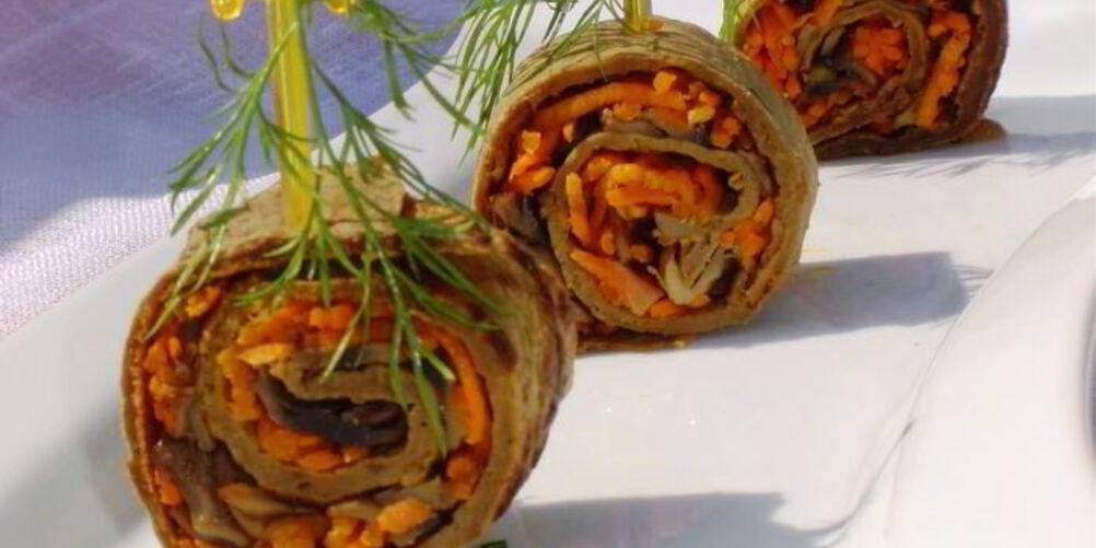 Рецепт печеночных рулетиков