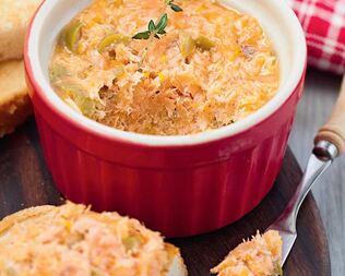 Рийет из форели с оливками