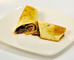 Ролл с куриными сердечками