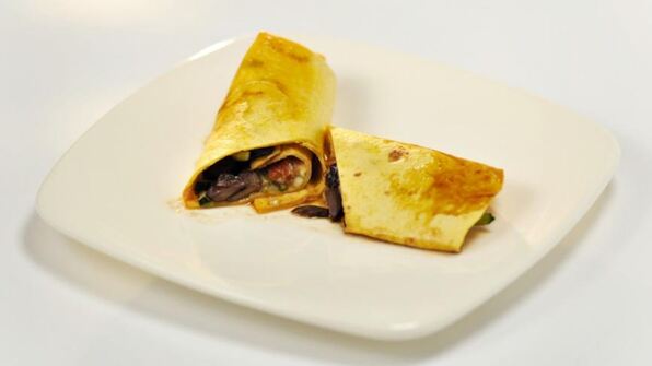 ролл с куриными сердечками