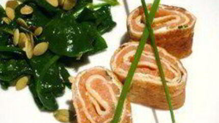 Роллы из копченного лосося