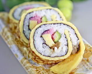 Роллы с огурцом