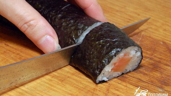 роллы с семгой