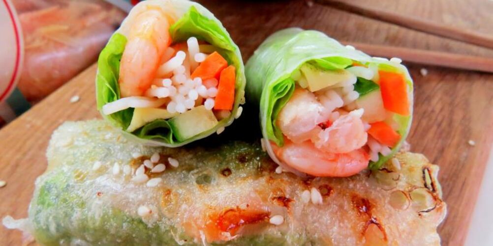 Рецепт спринга-роллов с креветками