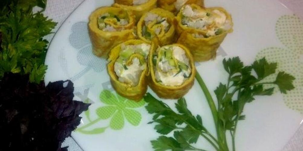 Рецепт яичных роллов по-корейски