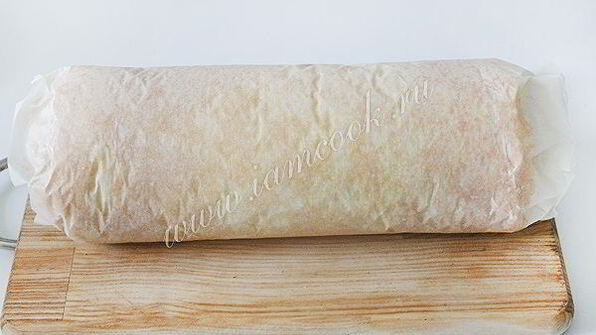 бисквитный рулет с бананом