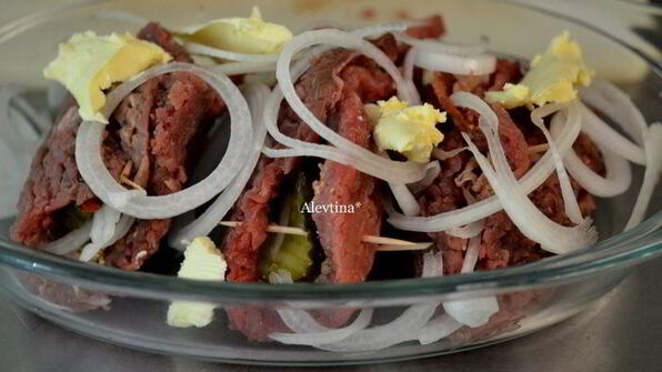 говяжьи рулетики