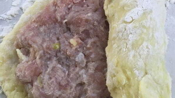 картофельные рулетики с мясом