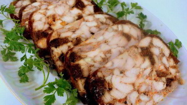 куриный рулет с инжиром