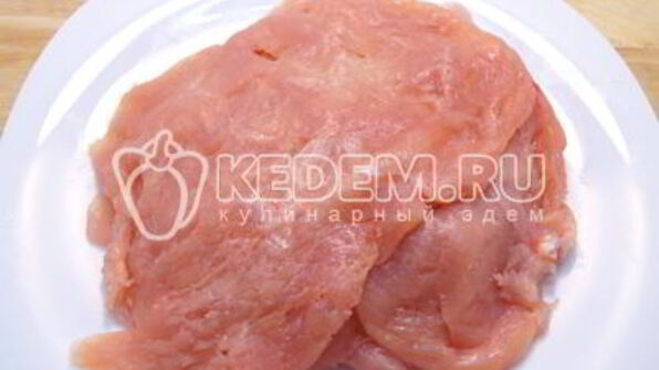 куриный рулет с сыром и укропом